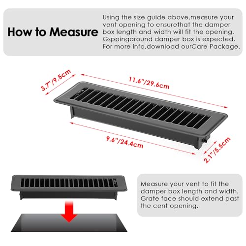 Housses décoratives pour sol en métal rigide de 5x25 cm avec clapet de ventilation - 5