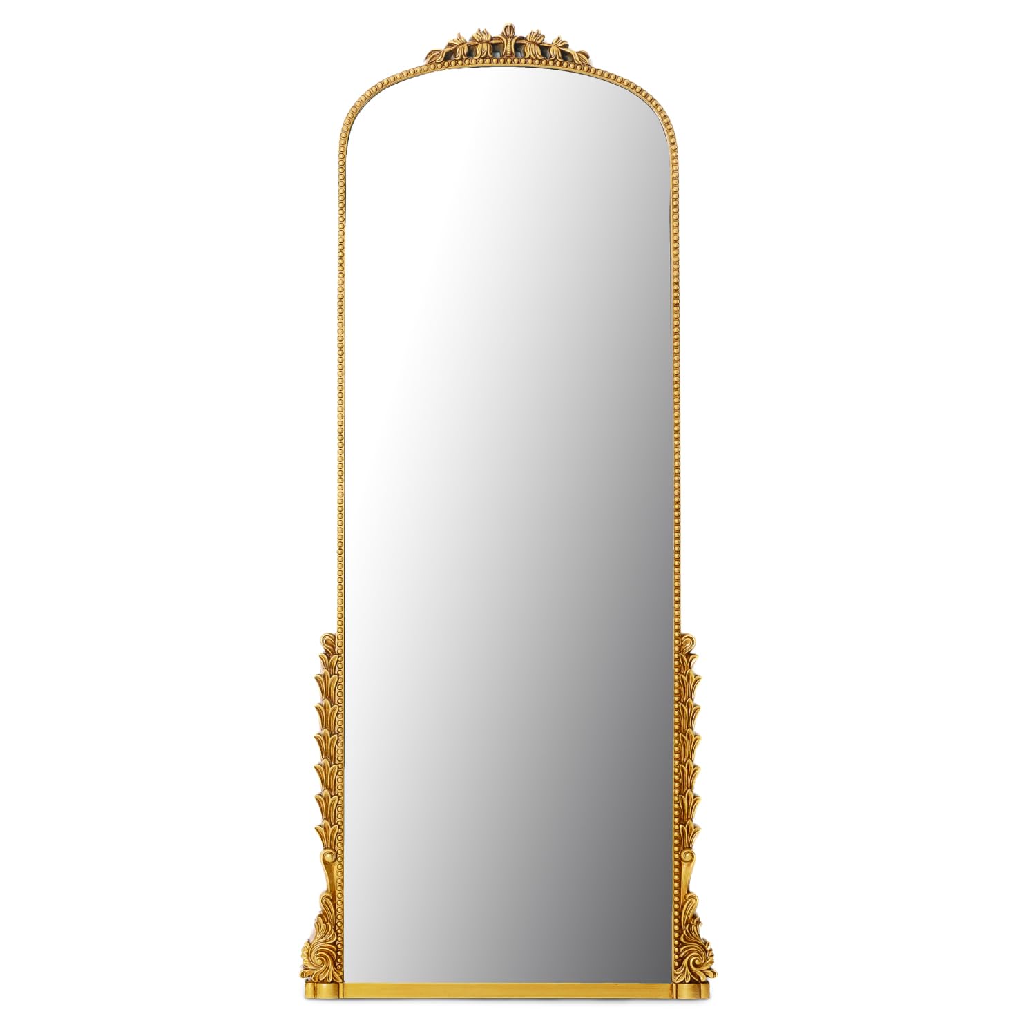 Specchio Da Terra Pieghevole Con Cornice In Legno E Acciaio - Stile Shabby Chic, 40x150cm - Foto 4