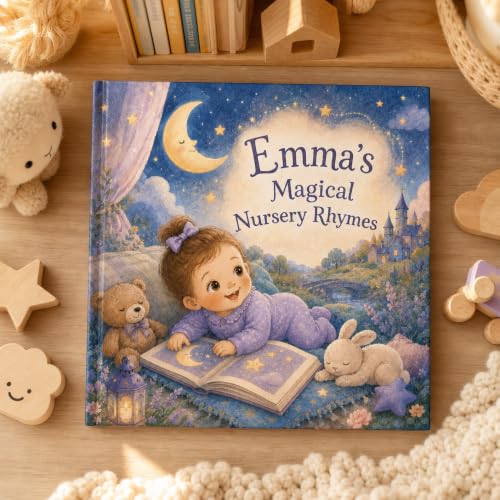 Personalized Bedtime Nursery Rhymes Book for Kids Custom Name & Photo Rhyming Storybook Personalized Goodnight Book for Toddlers Baby Birthday Shower Nursery Keepsake Gift for Boys and Girls - Image 9