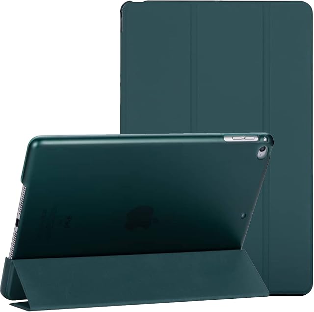 Smart Case For iPad 10.2-Inch 9th/8th/7th Generation 2021/2020/2019 with Auto Wake/Sleep Magnetic Lightweight Protective tablet cover (Emerald Green)
