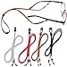 Eyeglass Chain – Natural Leather [Pack of 4 + Bonuses] – Eyeglass Holder – Glasses Strap – Eyewear Retainer | Chain | Cord | Lanyard | Necklace – Eyewear Cord - Eyewear Holder