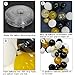 Black White and Gold Balloons Garland Kit - 118pcs Black and Gold Balloon Arch for Party Decorations Birthday New Years Graduation Wedding Anniversary