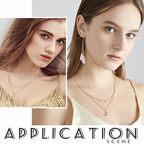 Ph Pandahall FIND-PH0005-90-US2 Pandahall 80Pcs 14K Gold Plated Earring Links Bars Connectors, Brass 2-Hole Earring Strip Stick Golden Bar Jewelry Connector thumb #3