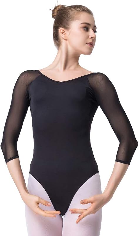 Maillot de Danza Gimnasia Leotardo Clásico Ballet Vestido para Niñas Mujer