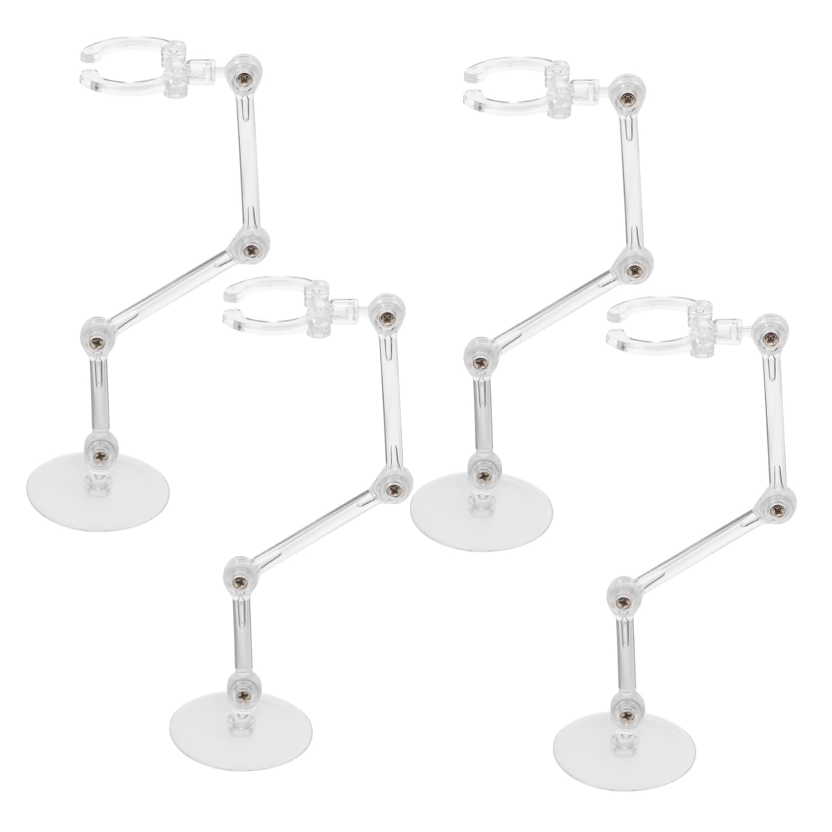 Supvox 20 Teiliges Transparentes Figuren Display Ständer Set Verstellbare Puppen Modell Ständer mit Stabiler Basis für Sammelfiguren Präsentation zu Hause Laden und Ausstellung