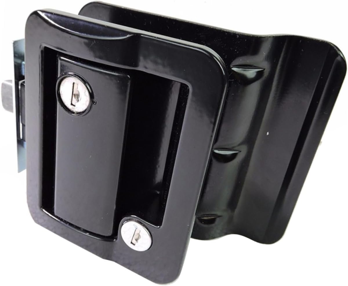 Rv Door Lock Zinc Alloy Camper Door Latch with Unique Keys Double Sided Open Replacement Lock for Travel Trailer High Hardness
