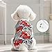 Watercolor Tropical Red Hibiscus Recovery Suit for Dogs Cats Dog Recovery Suit Fit Female and Male Spay Pets Pet Surgery Suit