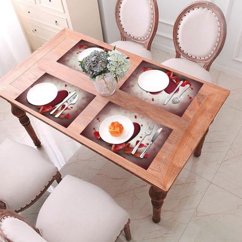 Lot de 6 sets de table de cuisine lavables et antidérapants