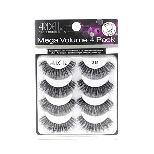 Ardell False Eyelashes Mega Volume 251, 1 pack (4 pairs per pack)