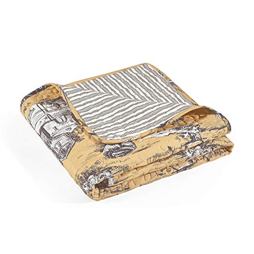 Couverture réversible coton tradition française finitions premium