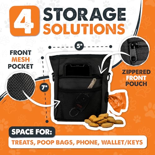 image for Mighty Paw Dog Treat Pouch | No Spill Magenetic Clasp - Hands-Free Pou