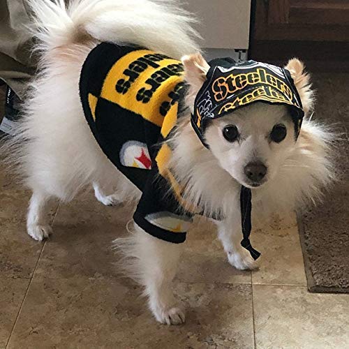 Dog Hoodie - Steelers Sports Fleece Fabric2