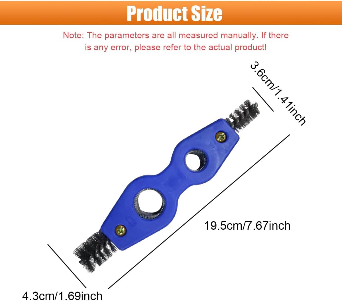 4 in 1 Car Battery Terminal Cleaning Brush, Anti-Rust Copper Pipe Cleaner, Anti-Corrosion Battery Terminal Brush, Universal Marine Plumbing Installation Soldering Brazing Accessories (Blue) image 2