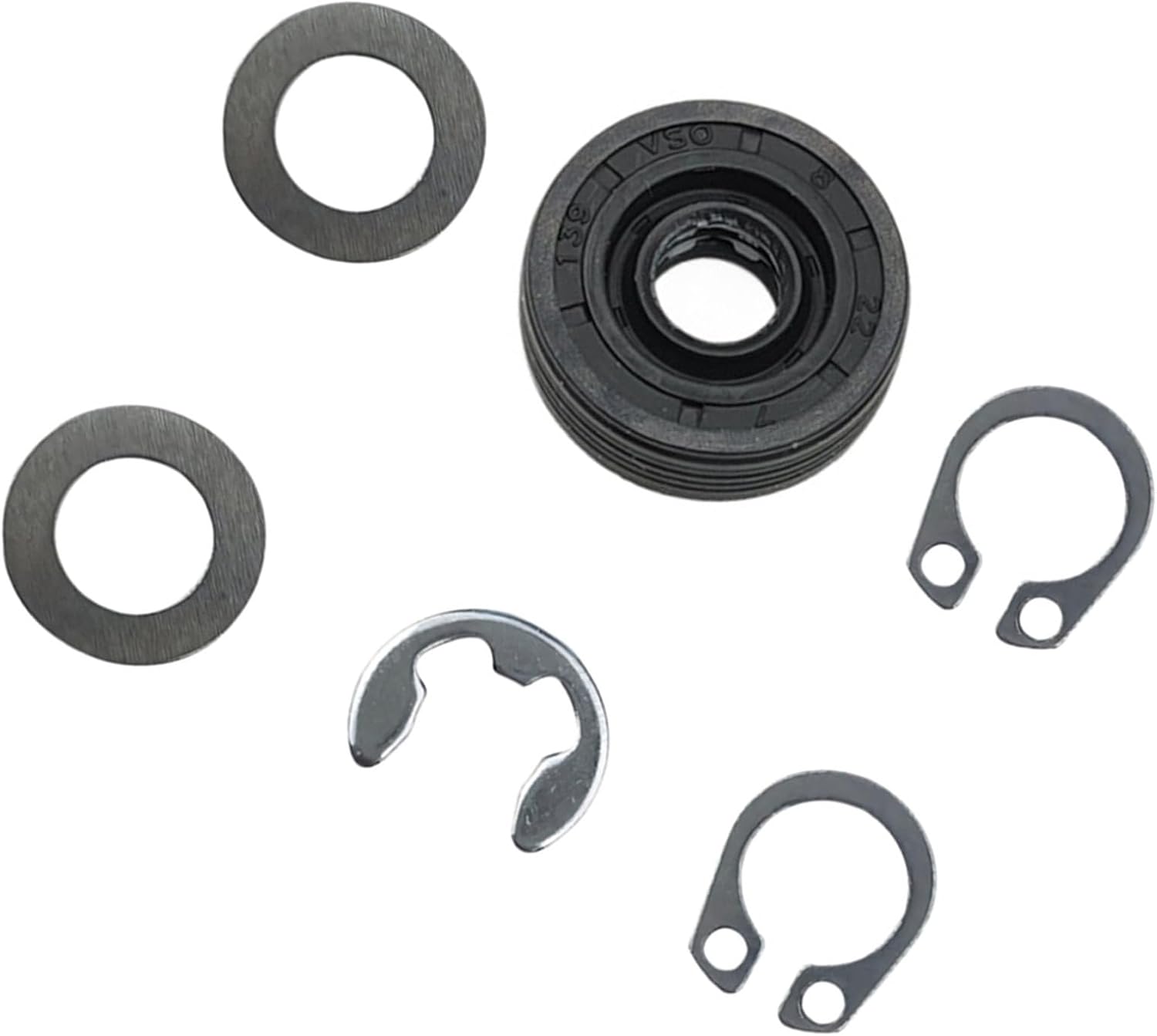 6Pcs Professional Bread Machine Shaft Sealing Set Includes 6 Rubber Metal Gaskets Bread Machine Maintenance Accessories Maker Permanent Gasket