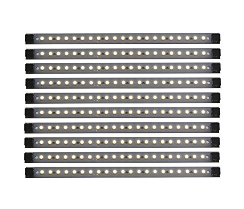 Inspired Led Led Under Cabinet Light | Pro Series 10 Panel Pack 24 Watts 12V Dc | Pure White ~4200 K 135 Lm/Ft #TOP15