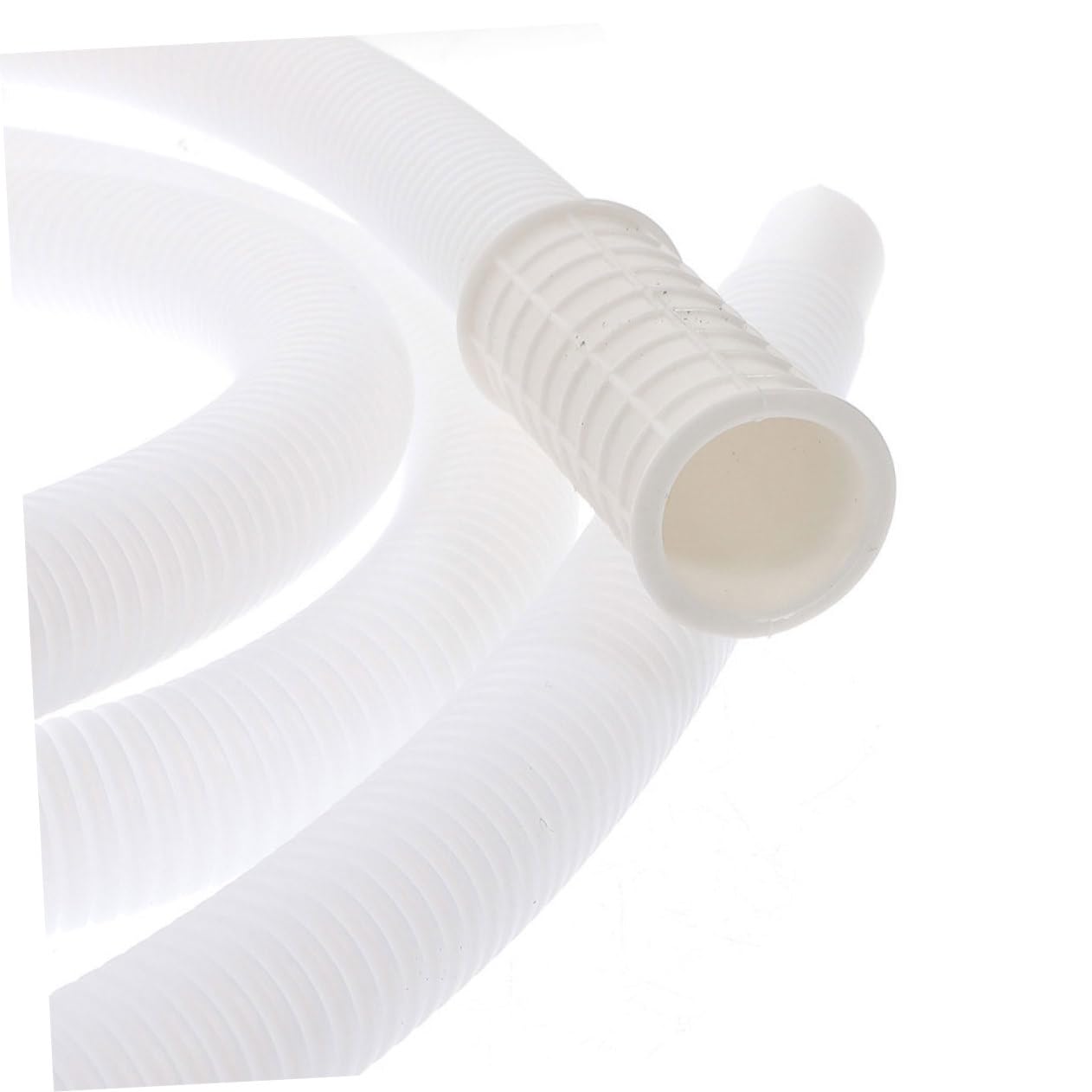 Hemobllo Tubo Estensibile per Scarico Condensa Condizionatore Bianco con Fascette in Acciaio Inox, Facile Installazione e Resistente per Unità Esterne di Climatizzatori
