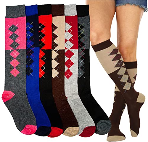 Image of ToBeInStyle Women's Pack of 6 or 12 Knee High Socks