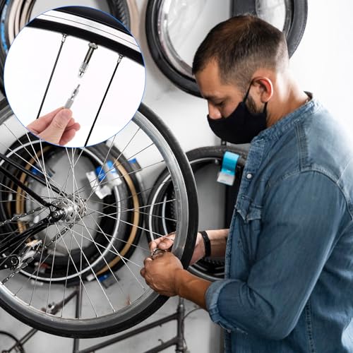 Image of Hariendny 1Pcs Stainless Steel Valve Core Remover, Portable Valve Core Removal Tool, Small Silvery Tire Valve Disassembly Tool, Tire Valve Stem Tool for Automotive Motorcycle Bicycle Truck