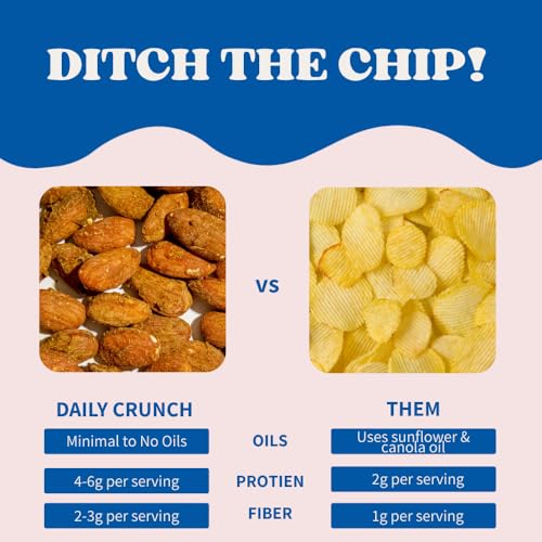 Image of Daily Crunch Sprouted Almonds, 1.2 Ounce Mini, On-The-Go Bags, Sprouted and Dehydrated for a Unique Crunch, Keto Friendly, Non-GMO 1.2 Ounce (8 Pack, Cherry Berry)