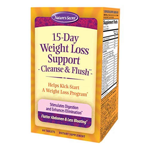 Nature s Secret 15-Day Weight Loss Support & Natural Energy Boost - Cleanse & Flush Stimulates Digestion, Enhances Toxin Elimination & Reduced Bloating with Healing Herbs & Probiotics - 60 Tablets