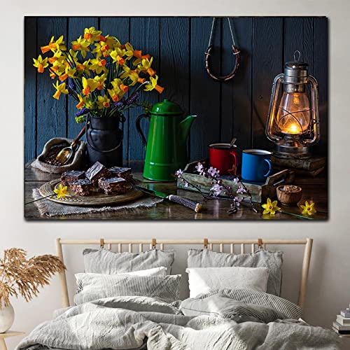 Peinture vase épices KEBIA pour sublimer un grand mur vide de chambre 70x100