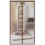 ❤ FÁCIL DE ENSAMBLAR No hay necesidad de taladrar y serrar, fácil instalación sin herramientas adicionales, vel-cro reforzado con adhesivo para garantizar que la mosquitera puerta no se deslice ni caiga. La mosquitera puerta se puede reutilizar y se puede quitar fácilmente en cualquier momento sin dejar rastros de daños.