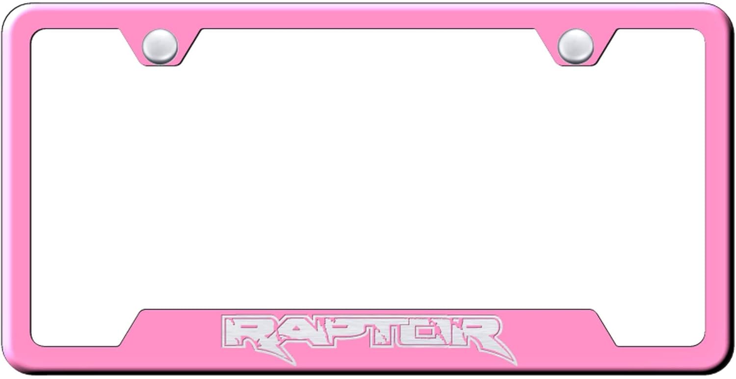 Ford Raptor Black Stainless Steel License Plate Frame