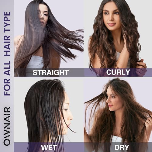 Image of Ownair Hot Air Brush for Hair with Dryer, 4 Heat & Speed Modes, Cool Shot, 1200 Watts, Hair Dryer for Women, Styling Brush with 360 Swivel Cord for Easy Styling