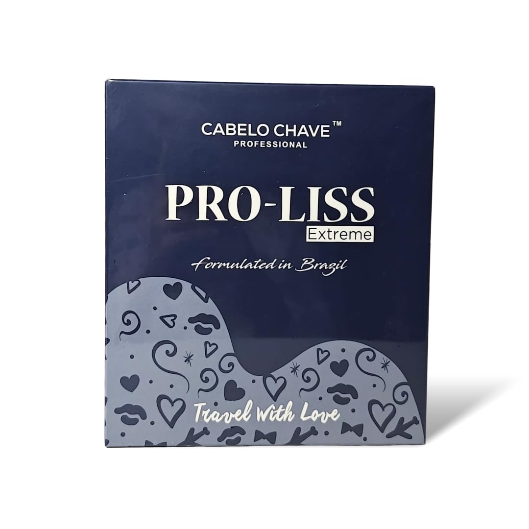 CABELO CHAVE PROFESSIONAL Pro-Liss Extreme Travel Kit – 100ml Shampoo, 100ml Mask & 30ml Serum | Hair Repair, Hydration & Shine | Sulfate & Paraben Free