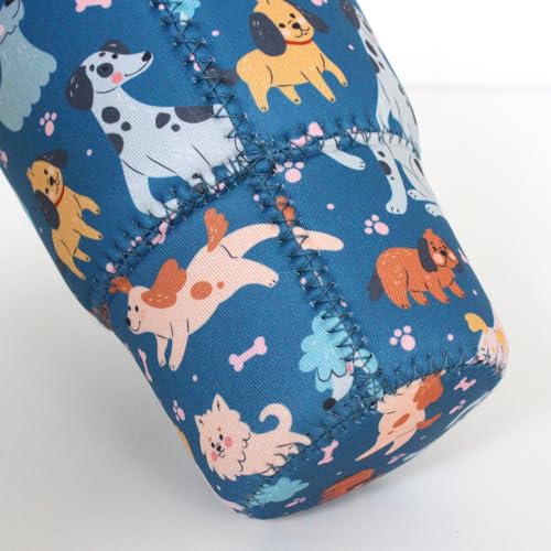 Image of 3 Pack Reusable Iced Coffee Sleeves - Xumbtvs Insulator Sleeve for Cold Beverages, Neoprene Coffee Cup Holder (Funny Dog)