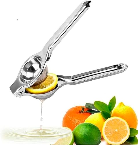 Exprimidor de limón manual de acero inoxidable, prensa de cítricos de alta calidad, exprimidor de frutas y limas, para bebidas, a prueba de óxido,