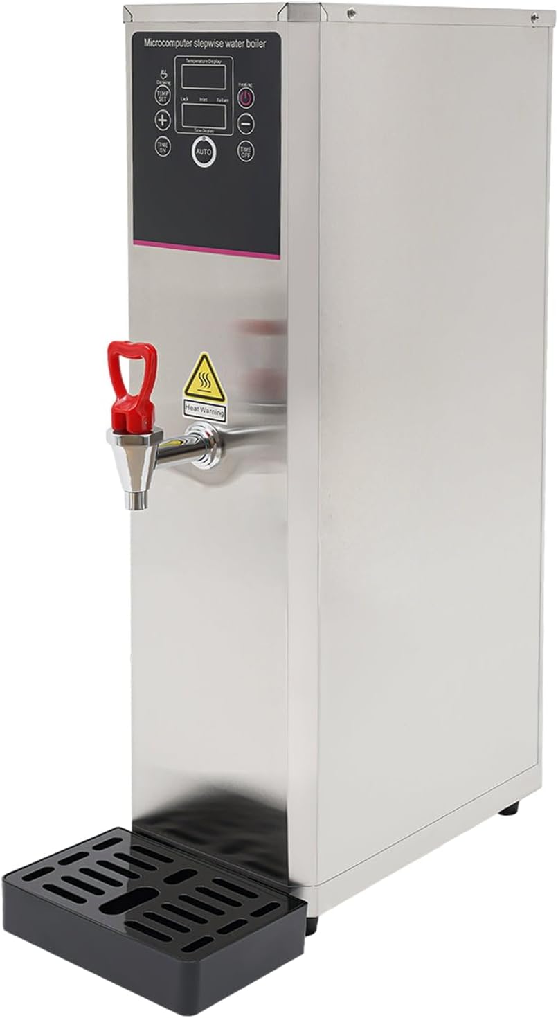 Electric Water Boiler Water Boiler Commercial Hot Water Dispenser Suitable For Kitchens Living Rooms Cafes Restaurants Offices Tea Rooms Silver 20L