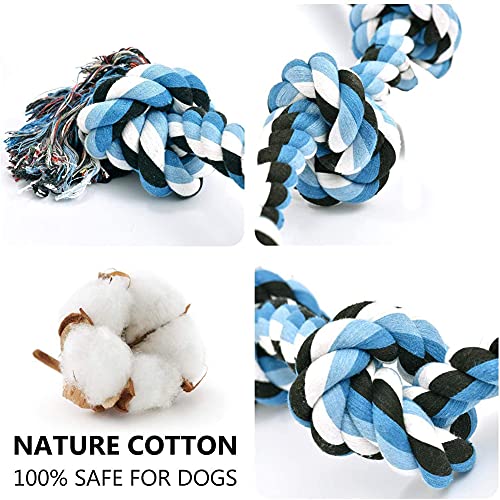 LUXMAY Hundespielzeug unzerstörbare Seil für Starke große Hunde, Hundeseil Spielzeug, 92 cm 5 Knoten, Seil für Aggressive Kauen, Interaktives Seil für mittlere und große Hunderassen - Image 6