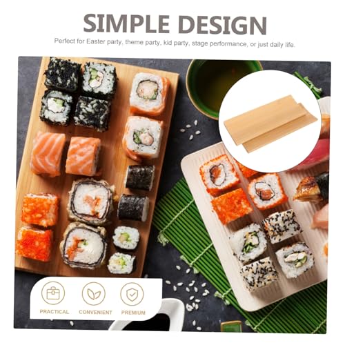 Platos Sushi Multiusos de Bambú 6 piezas miniatura 5