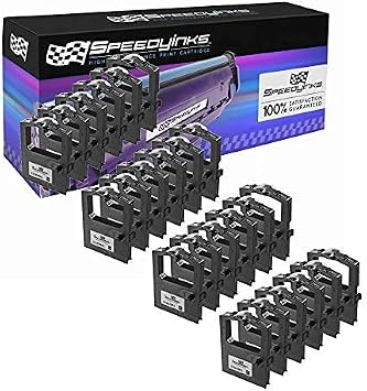 SPEEDYINKS Compatible Ribbon Replacement for Oki 120 Black, 24-Pack