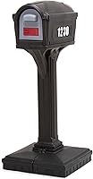 Simplay3 Dig-Free Easy Up Classic Mailbox Black - No Dig Post Mount, Rust-Proof, Quick 20-Min Setup