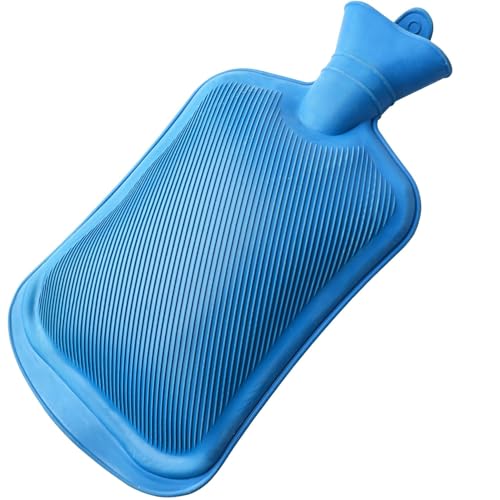 Image of Dr. Tech 2L Rubber Hot Water Bag for Pain Relief Rubber Heating Bag for Period Cramps | Leak-Proof Design with Washer & Fishtail Inlet | Reusable Warm Heat Pack for Back, Neck, Joint Pain & Injuries