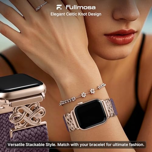 Image of Fullmosa Magnetic Knot Braided Nylon Strap for Apple Watch 38 40 41 42mm