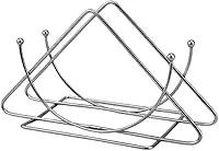 Suporte E Porta Guardanapos Inox Para Papel Para Mesa E Bancada De Cozinha Resistente Durável E Elegante Formato Triangular Funcional Prático (Triangular)