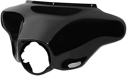 Miniatura 6 de ZXMT Carenado frontal de murciélago superior exterior para Harley Electra Street Glide Electra Glide Road King FLHR 1996-2013 (negro vívido)