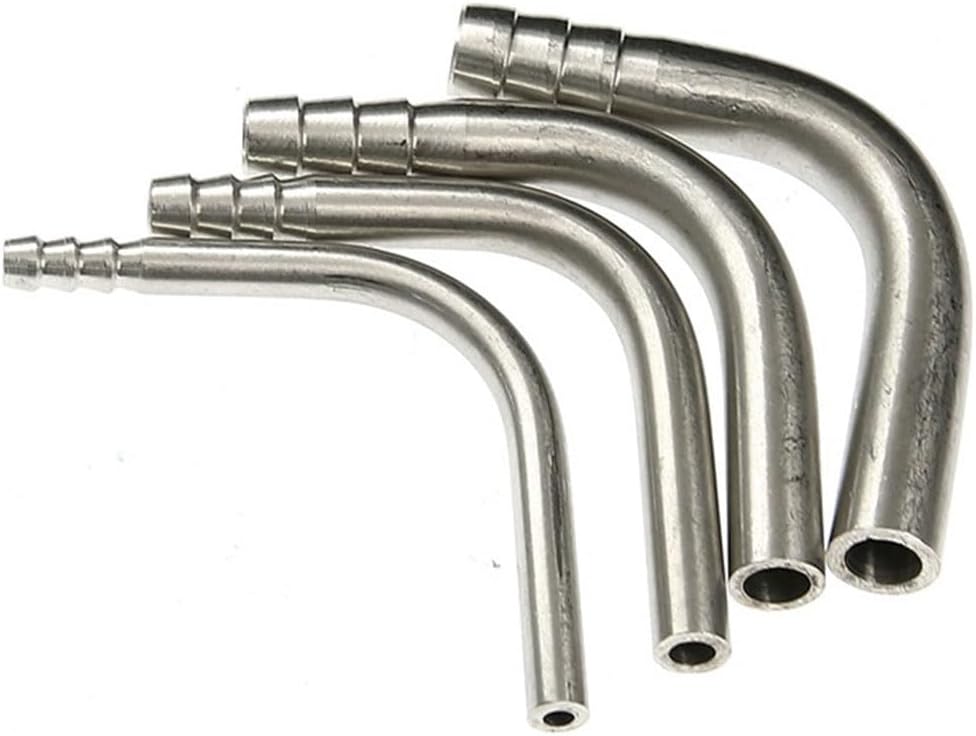 304 Stainless Steel 90 Degree Hose Barb Elbow Fitting - Sanitary Pipe Connector for 6mm to 25mm Hoses, 1 Piece(25mm)