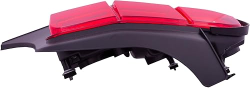 Miniatura 6 de HEADLIGHTSDEPOT Juego de luces traseras de diseño simple con par de lentes transparentes rojas compatibles con MustangShelby GT500 2010-2012