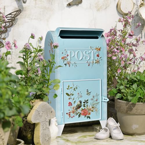 Vintage Wedding Mailbox Post Box Large Metal Wedding Decor Card