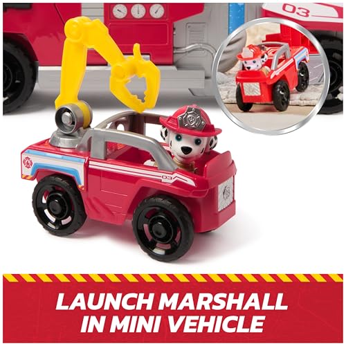 PAW Patrol Fire Rescue: Rapid Reload Fire Truck with Marshall Figure, Quick-Fire Launcher, Lights & Sounds, Kids Toys for Boys & Girls Ages 3 and Up by PAW PATROL - Image 7
