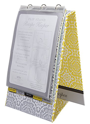 C.R. Gibson Vanderbilt Vertical Recipe Keeper Flip Stand, Multicolor