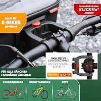 MIVELO Lenkertasche Fahrrad - Fahrradtasche Lenker - wasserabweisend & geräumig - Lenkertasche - Tasche Lenker - E-Bike tauglich - mit Handyfach (Schwarz-Isolierend, mit Adapter) – Ansicht 6