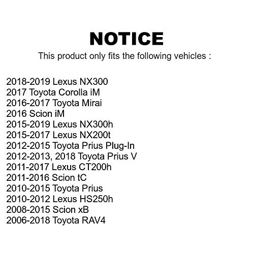 TOR Front Suspension Stabilizer Bar Link Kit TOR-K750043 Replacement For Toyota RAV4 Lexus NX300 Prius V Scion NX200t Corolla iM tC CT200h xB NX300h GR HS250h Plug-In Mirai by TOR - Image 3