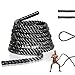 Comie Poly Dacron 30ft/40ft/50ft Length Battle Rope Exercise Workout Strength Training Undulation (1.5" 30ft)