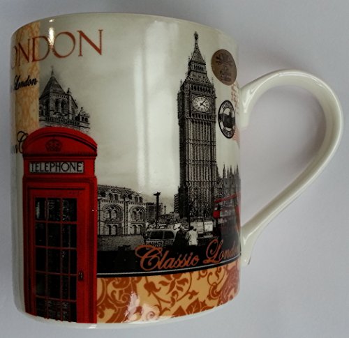 Londres Tasse en porcelaine fine photographié Rouge téléphone BOITE Iconic photos cadeau tasse