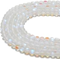 Vista 35 de Hermosas cuentas sueltas de cuarzo rutilado negro natural de 8 mm, redondas y suaves, aproximadamente 15 pulgadas, para hacer pulseras y collares